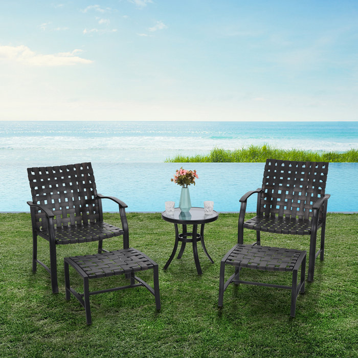 Charlton Home® 5 Piece Seating Group & Reviews Wayfair